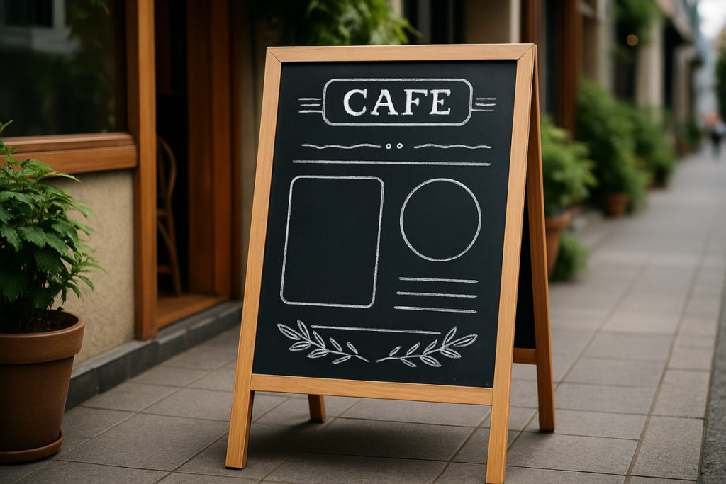 手書き看板のコツが詰まった集客向けおしゃれ看板のデザイン例