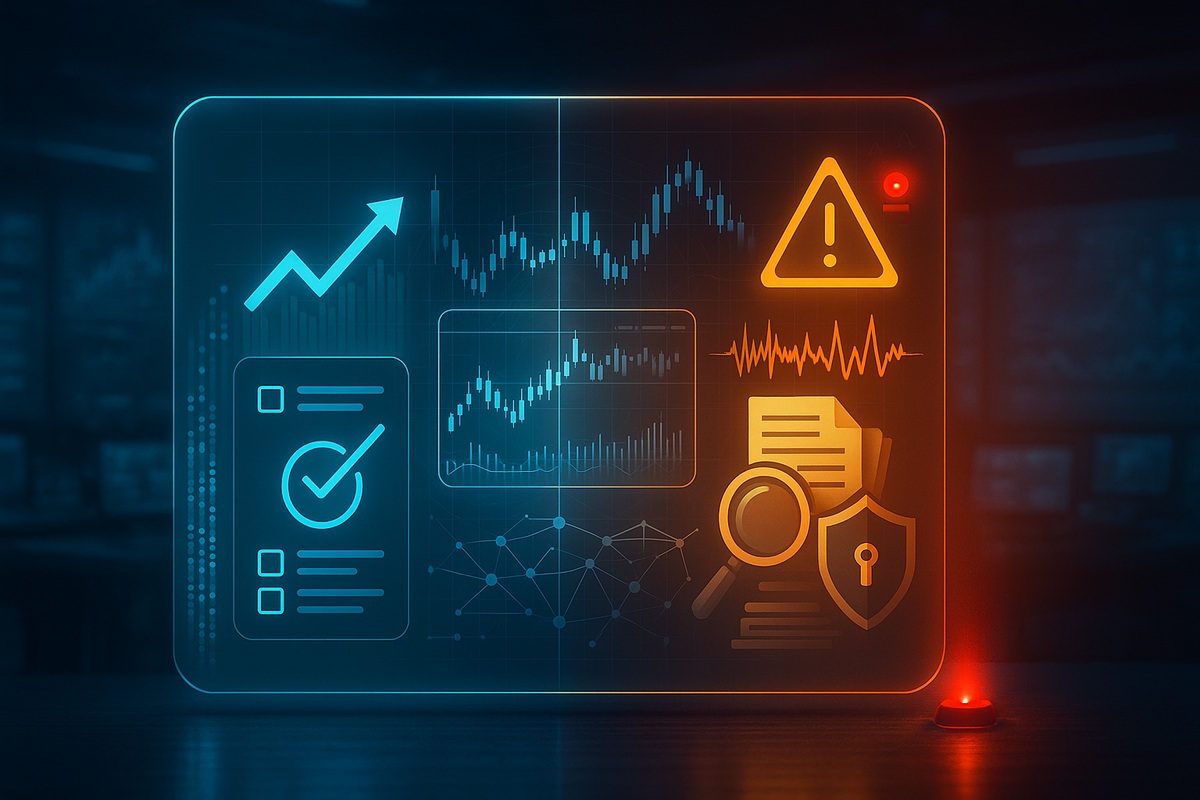 【保存版】金融AI入門：できる／できないと落とし穴を可視化したホログラムUI（チャート・監査・警告・文書）