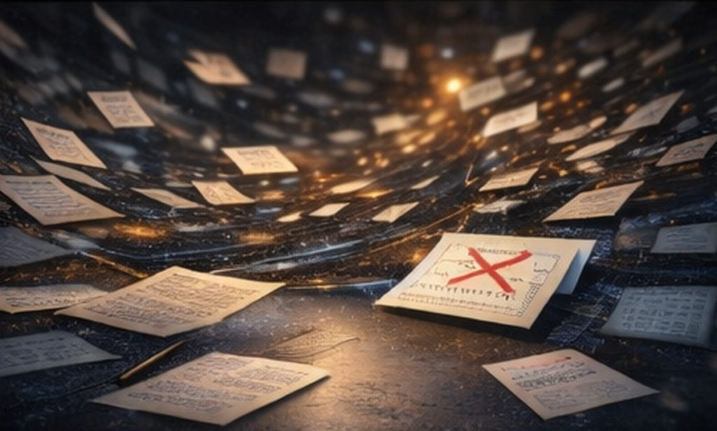 未来人 予言一覧の中で日時や数値が外れた事例を検証しているイメージ