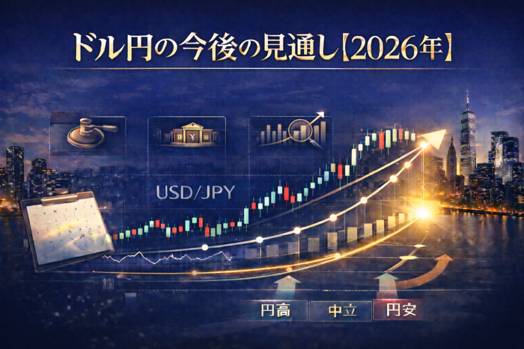 ドル円の今後の見通し【2026年】で注目したい短期の動きと年内シナリオ