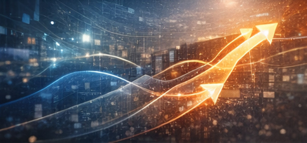 2029年のドル円相場予想を示すイメージ。レンジ帯とUSD/JPYチャートを重ね、不確実性と分岐条件を表現した横長ビジュアル