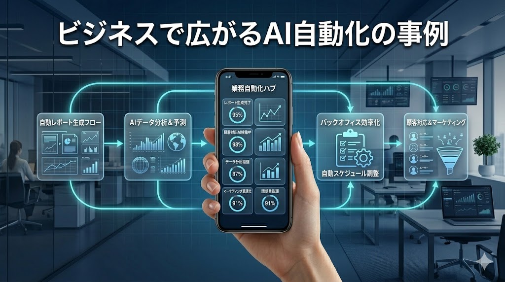 ビジネスで広がるAI自動化の事例