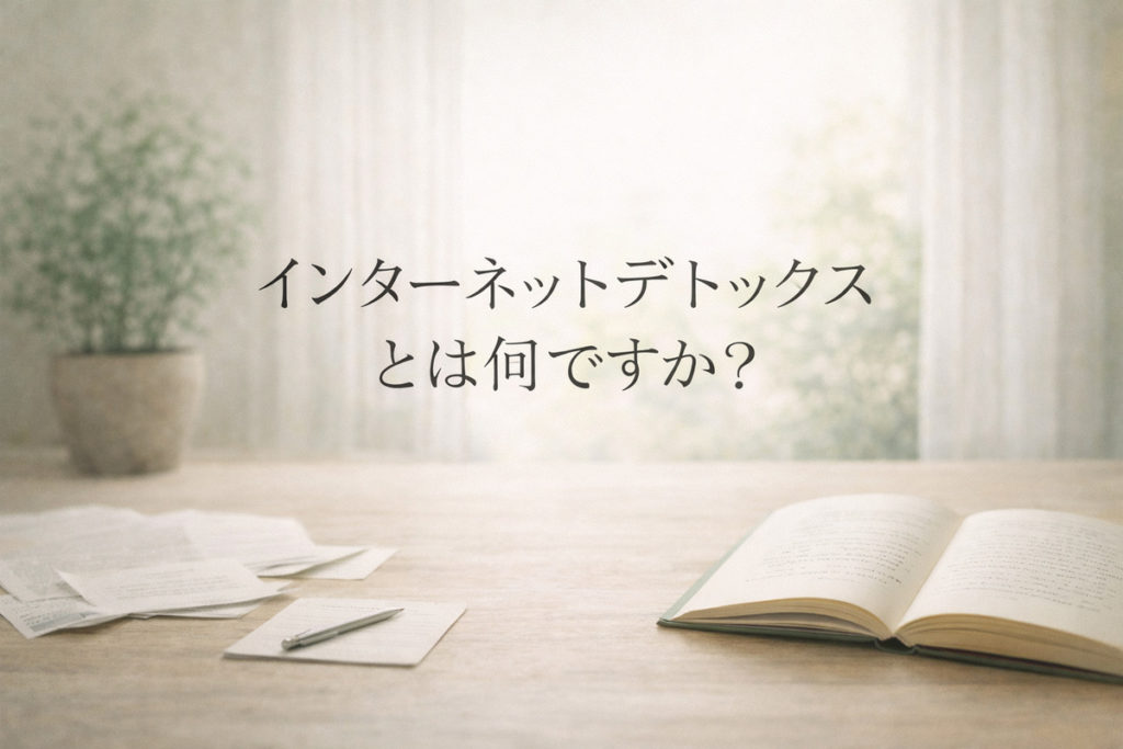 インターネットデトックスとは何ですか？