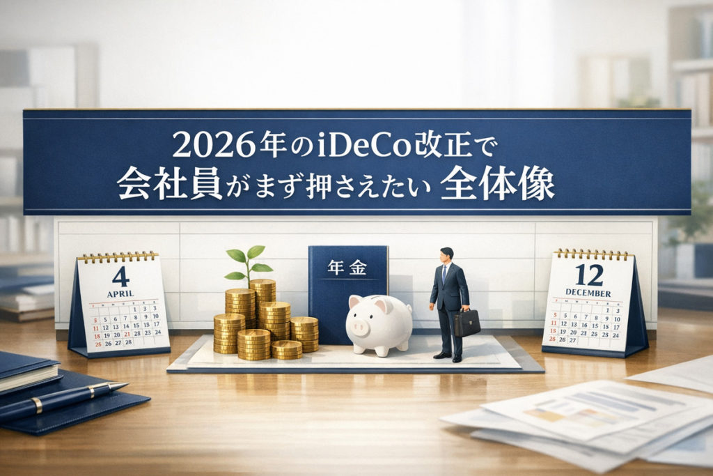 2026年のiDeCo改正で会社員がまず押さえたい全体像