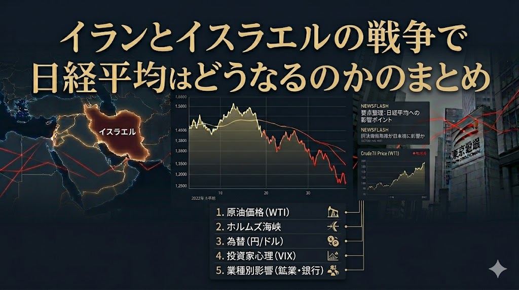イランとイスラエルの戦争で日経平均はどうなるのかのまとめ