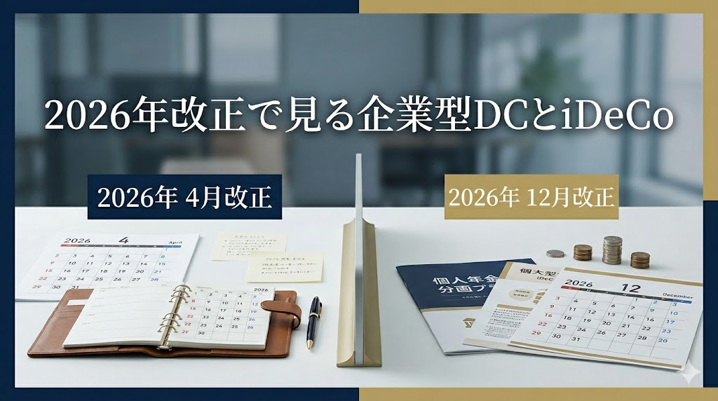 企業型DCのマッチング拠出とiDeCoを2026年改正でどう見るか