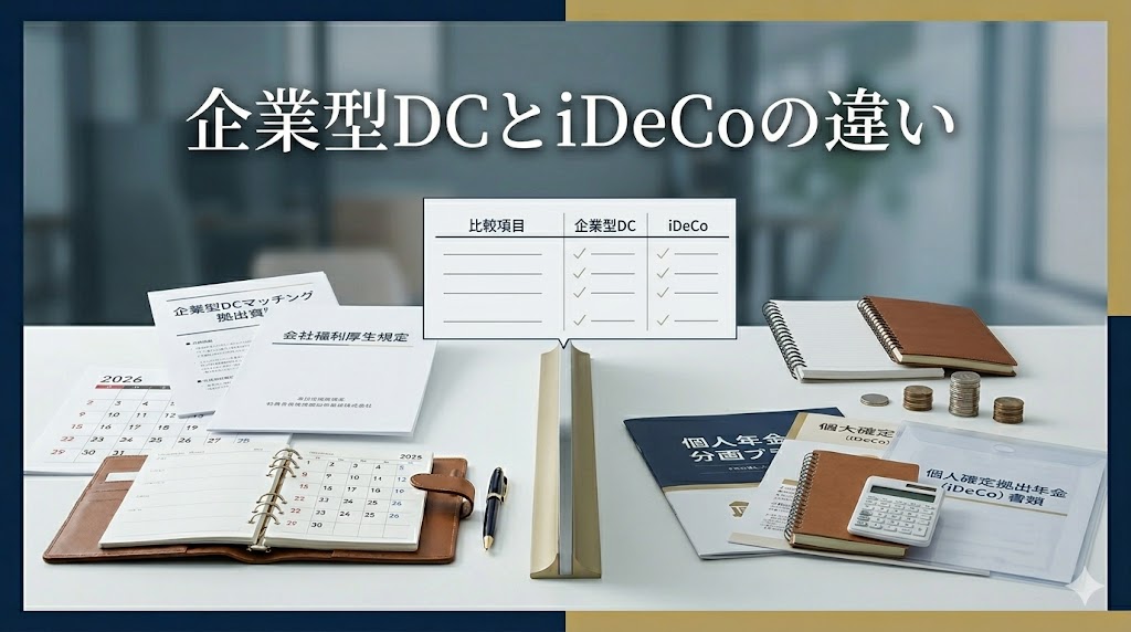 企業型DCのマッチング拠出とiDeCoの違いを整理
