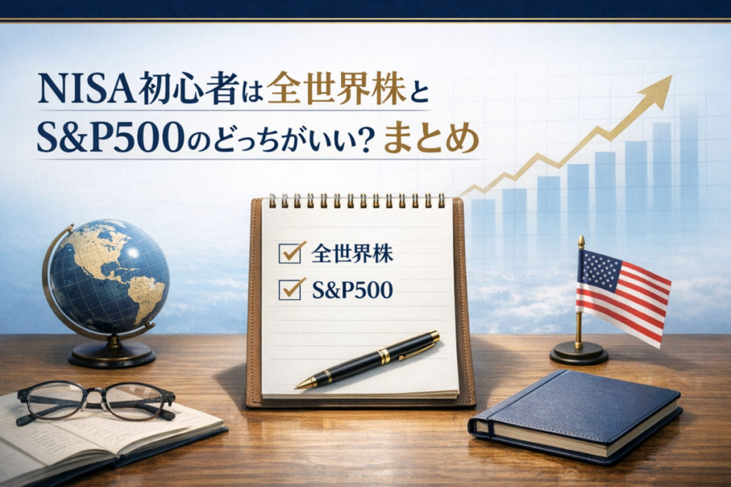 NISA初心者は全世界株とS&P500のどっちがいい？まとめ