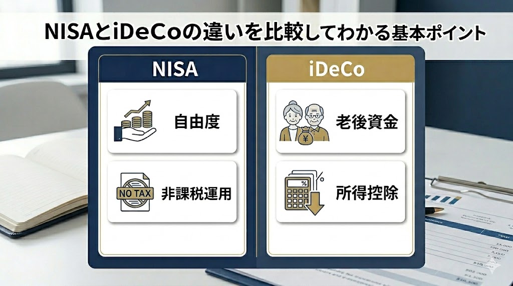NISAとiDeCoの違いを比較してわかる基本ポイント