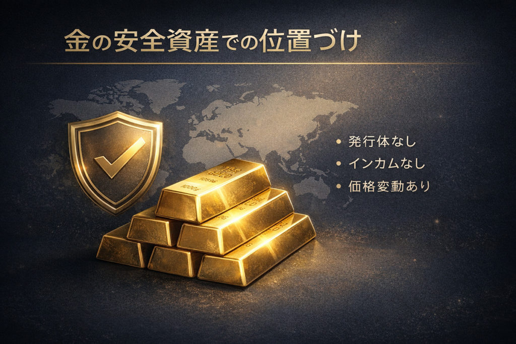 安全 資産 金 以外を検討する前に、金が安全資産として持つ役割と注意点を整理した図解
