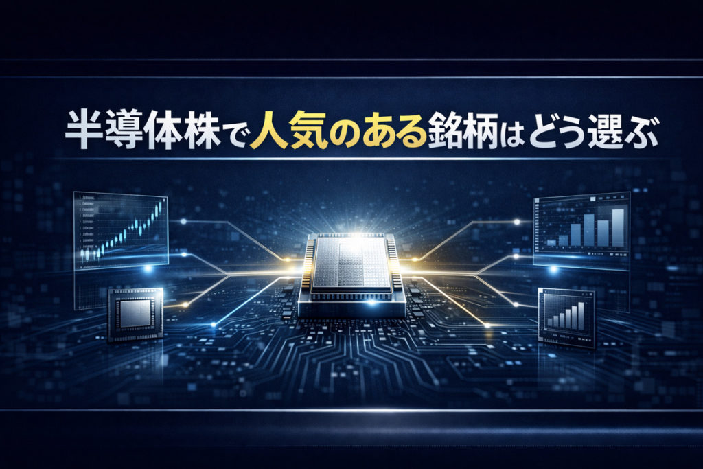 半導体株で人気のある銘柄はどう選ぶ