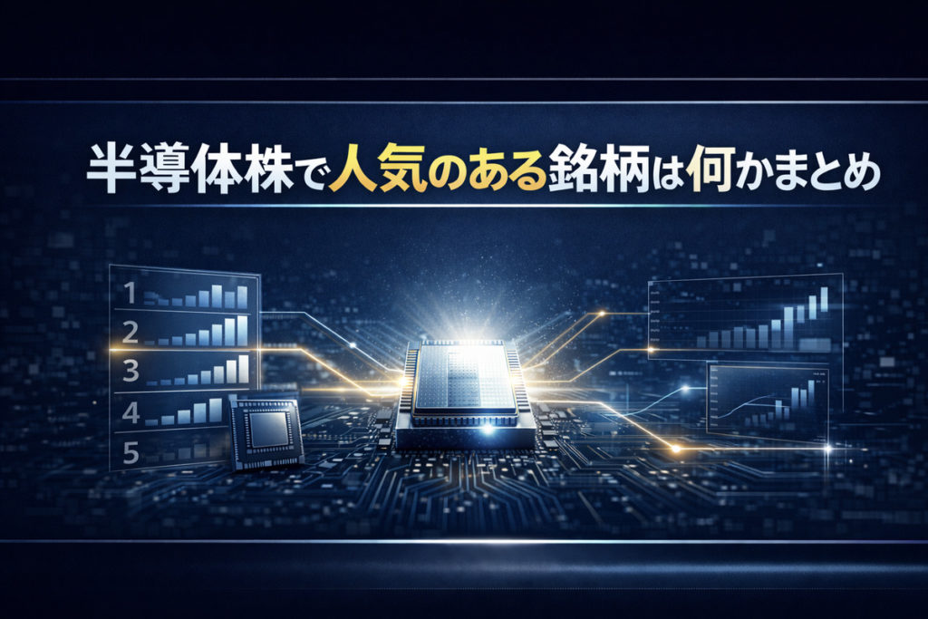 半導体株で人気のある銘柄は何かまとめ