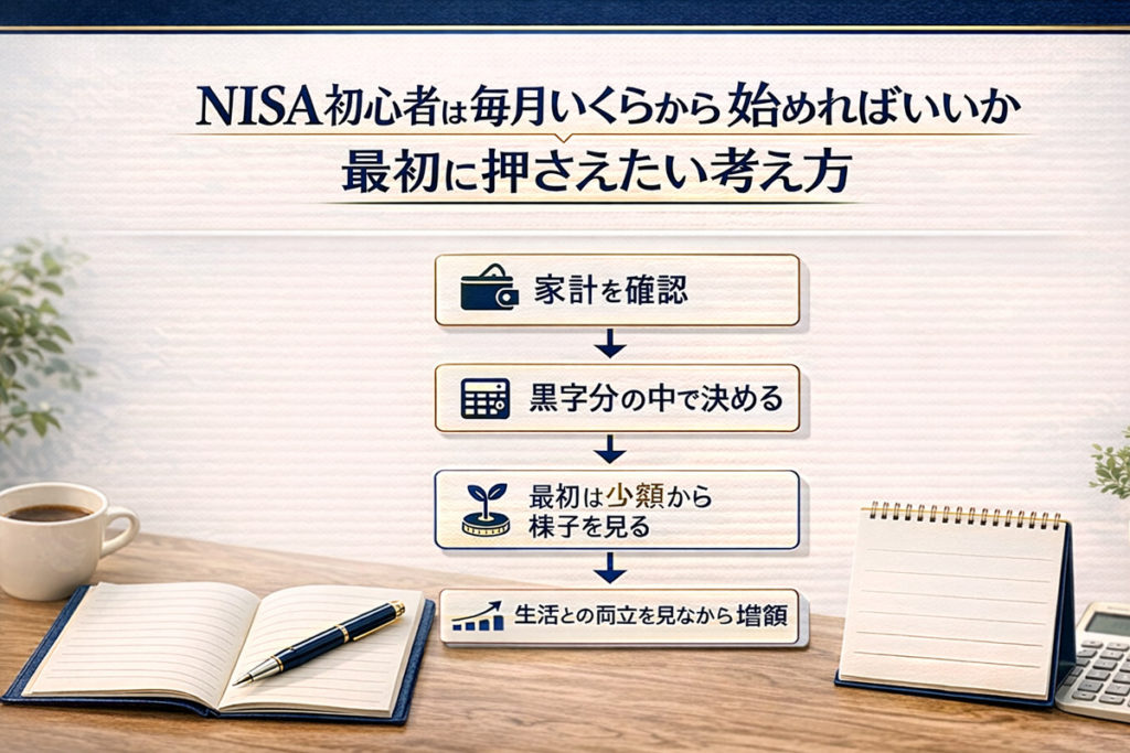 NISA初心者は毎月いくらから始めればいいか最初に押さえたい考え方
