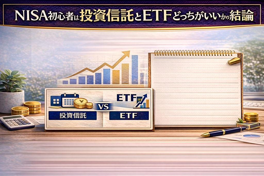 NISA初心者は投資信託とETFどっちがいいかの結論