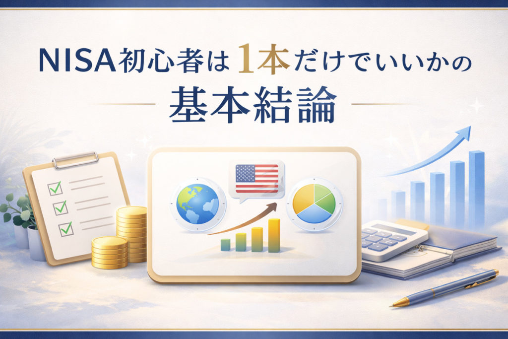 NISA初心者は1本だけでいいかタイプ別に整理