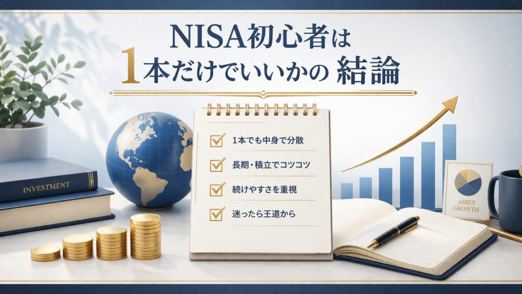 NISA初心者は1本だけでいいかの結論