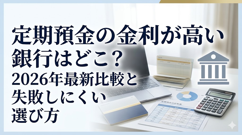 定期預金の金利が高い銀行はどこ？2026年最新比較と失敗しにくい選び方